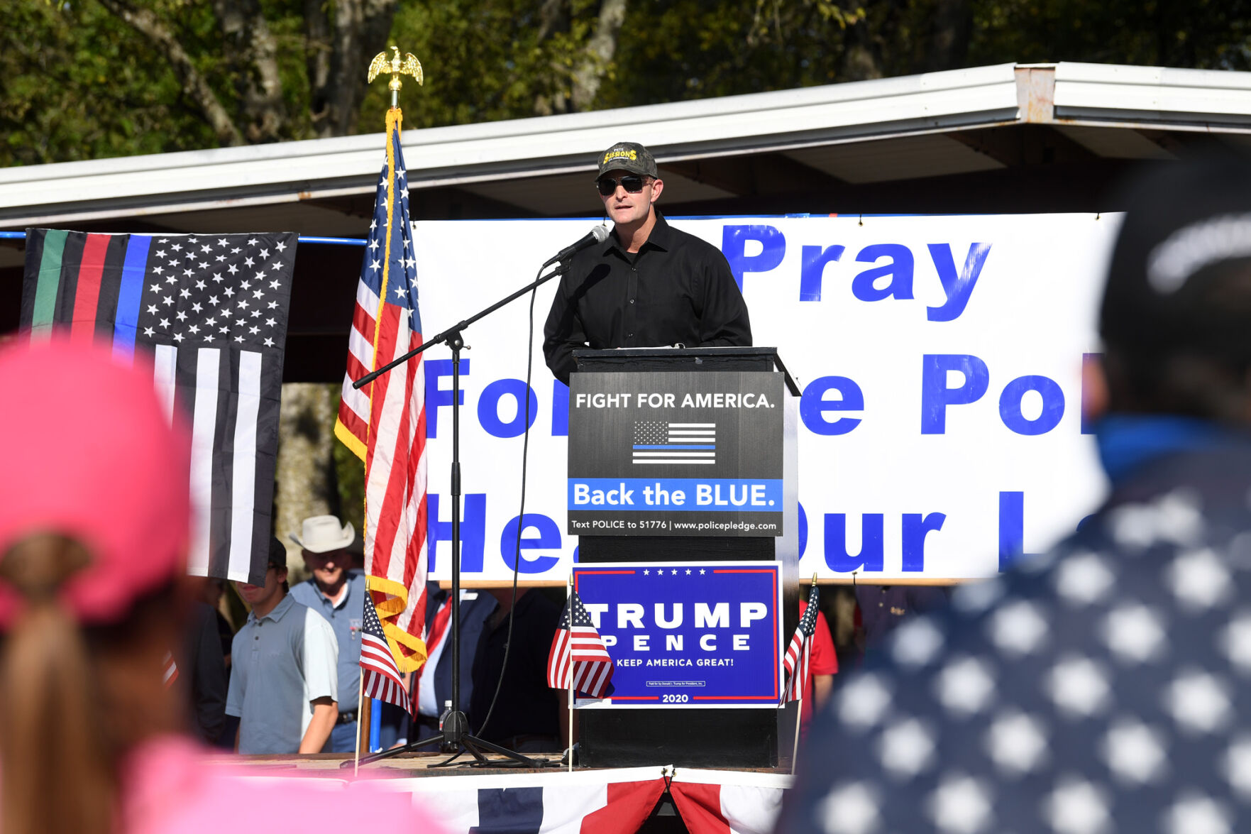 Back the Blue first responders rally
